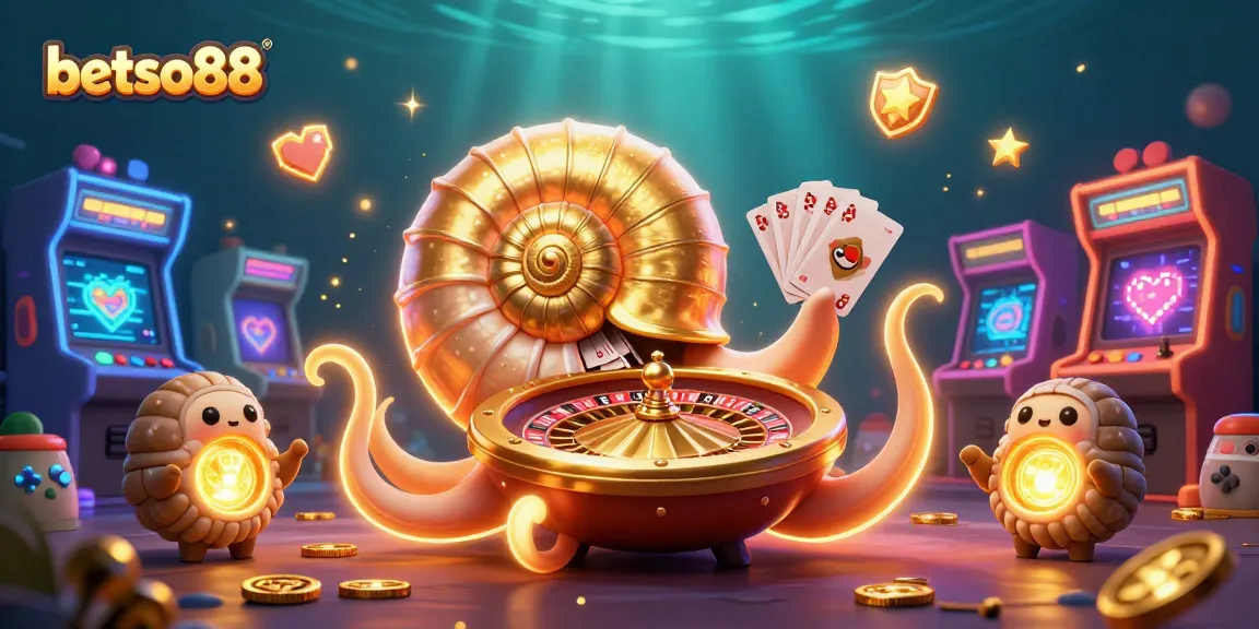 Experience thrilling games at betso88 with a dynamic nautilus roulette wheel and interactive casino elements, highlighting exciting action.