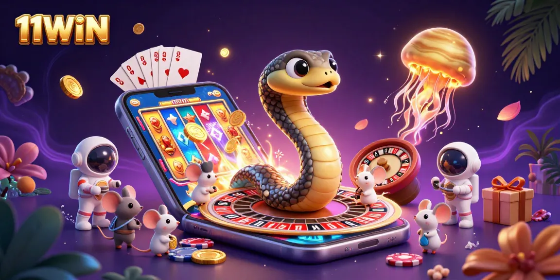 Experience thrilling gameplay at 11WIN with mice betting on a cosmic roulette wheel.