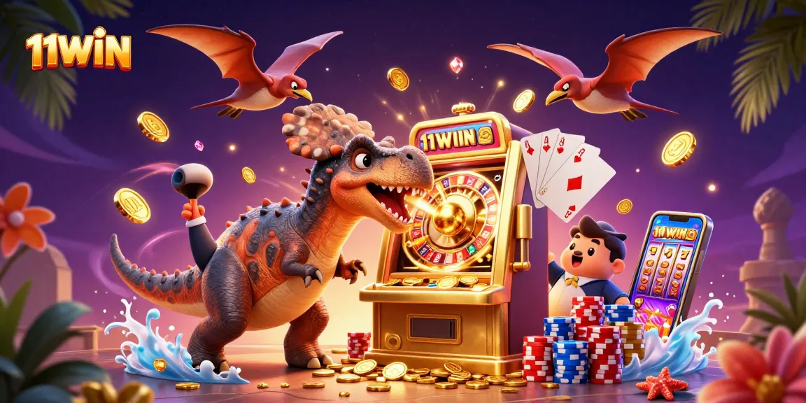 Experience thrilling wins at 11WIN with dinosaurs, jackpots, and dazzling casino action!